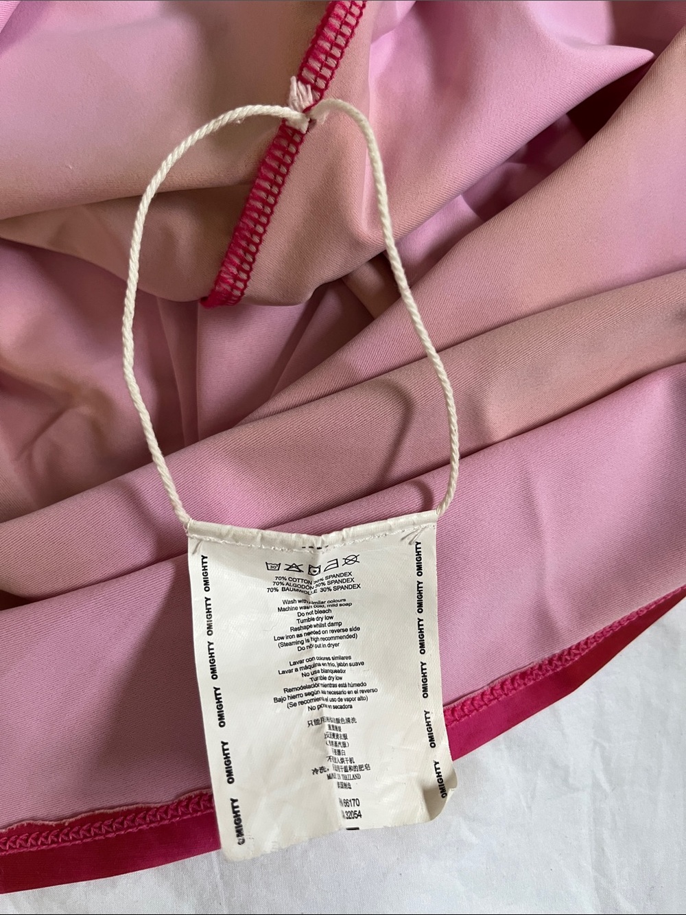 Omighty pink red heart tie dye midi skirt - Picture 6 of 6